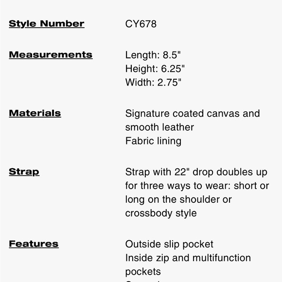 Coach Signature Large Klare Crossbody - Picture 7 of 7